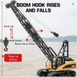 HUINA 1572 RC Crane 1:14 Scale | 12CH Engineering Latticed Boom Crane Truck - Image 11