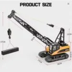 HUINA 1572 RC Crane 1:14 Scale | 12CH Engineering Latticed Boom Crane Truck - Image 9