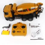 HUINA 1574 1:14 Scale 10-Channel 2.4G Remote Control Concrete Mixer Truck | Engineering Construction Vehicle | Age 6+ - Image 4