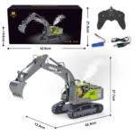 HUINA 1661 RC Excavator 1:18 Die-Cast Metal | 11CH Construction Vehicle with LED Lights - Image 5