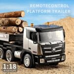 HUINA 1318 RC Tractor Truck 1:18 Scale | 9CH Flatbed Trailer Hobby Model - Image 2