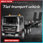 HUINA 1318 RC Tractor Truck 1:18 Scale | 9CH Flatbed Trailer Hobby Model - Image 3