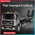 HUINA 1318 RC Tractor Truck 1:18 Scale | 9CH Flatbed Trailer Hobby Model - Image 3