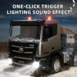 HUINA 1318 RC Tractor Truck 1:18 Scale | 9CH Flatbed Trailer Hobby Model - Image 10