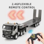 HUINA 1318 RC Tractor Truck 1:18 Scale | 9CH Flatbed Trailer Hobby Model - Image 8
