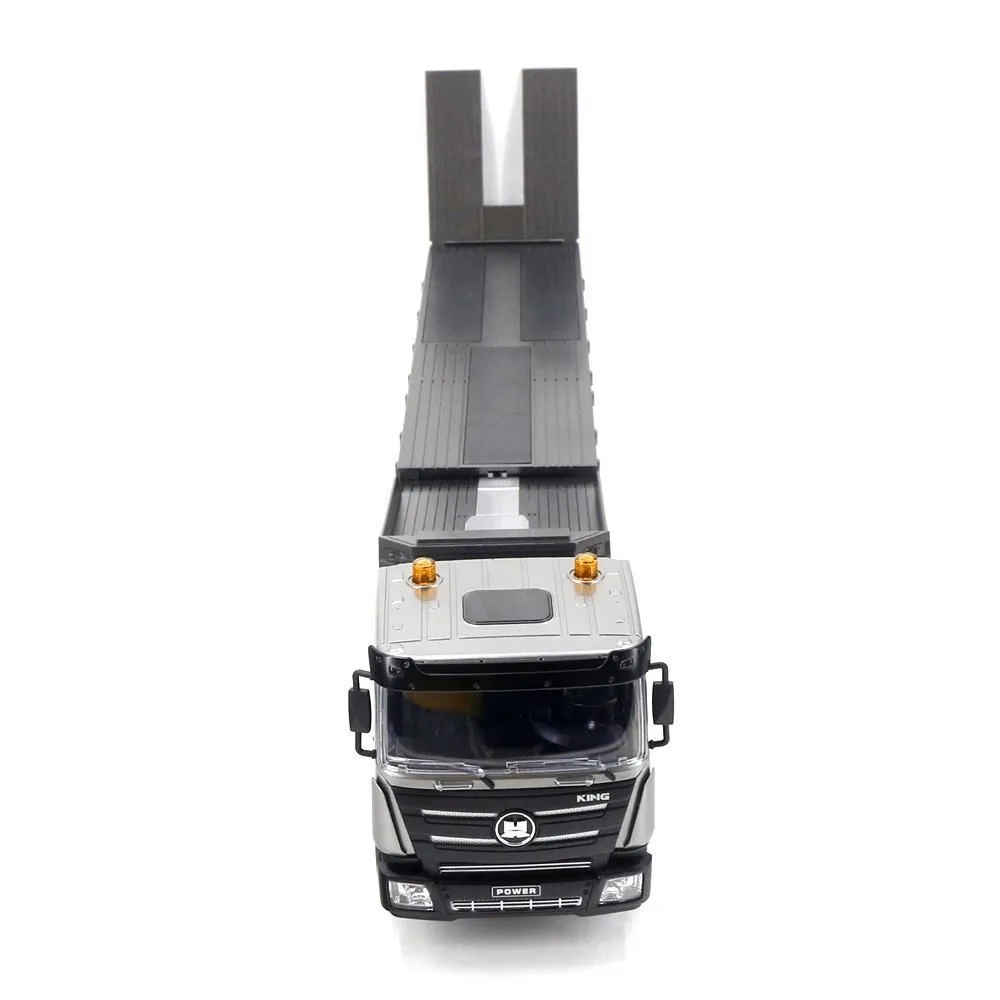 HUINA 1318 RC Tractor Truck 1:18 Scale | 9CH Flatbed Trailer Hobby Model - Image 6