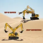 HUINA 1319 1:18 RC Tractor Truck with Excavator & Trailer | 2.4G Remote Control Construction Transport Set | Age 6+ - Image 6