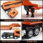 HUINA 1319 1:18 RC Tractor Truck with Excavator & Trailer | 2.4G Remote Control Construction Transport Set | Age 6+ - Image 5
