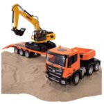 HUINA 1319 1:18 RC Tractor Truck with Excavator & Trailer | Construction Transport Toy | Shopbefikar India