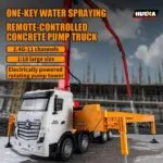 HUINA 1381 1:18 RC Concrete Pump Truck | 11CH Construction Vehicle with 120cm Pump Arm - Image 6