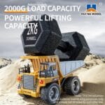 HUINA 1534 RC Dump Truck 1:18 Scale | Heavy Duty Construction Tipper - Image 2