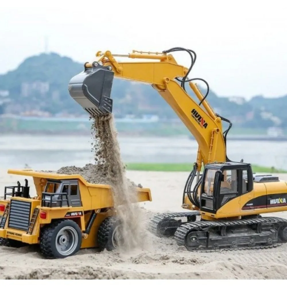 HUINA 1534 RC Dump Truck 1:18 Scale | Heavy Duty Construction Tipper - Image 11