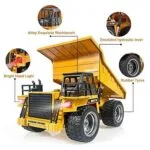 HUINA 1534 RC Dump Truck 1:18 Scale | Heavy Duty Construction Tipper - Image 10