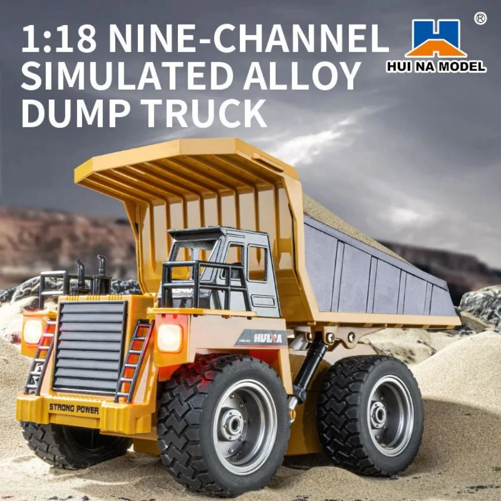 HUINA 1534 RC Dump Truck 1:18 Scale | Heavy Duty Construction Tipper - Image 6