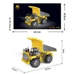 HUINA 1534 RC Dump Truck 1:18 Scale | Heavy Duty Construction Tipper - Image 5