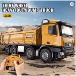 HUINA 1538 1:14 Scale 26 Channel Alloy RC Dump Truck with Grabbing Wood Crane | 2.4G Remote Construction Vehicle | Age 8+ - Image 9
