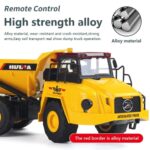 HUINA 1553 1:16 Scale 11 Channel 2.4G RC Excavator | Alloy Metal Construction Digger with Sound & Light | Age 6+ - Image 8