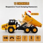 HUINA 1553 1:16 Scale 11 Channel 2.4G RC Excavator | Alloy Metal Construction Digger with Sound & Light | Age 6+ - Image 7