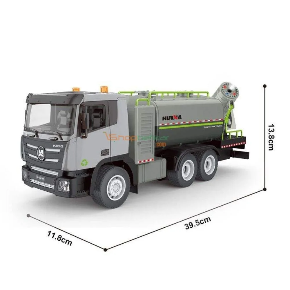 HUINA 616 RC Fog Car 1:18 Scale | Sanitation Spray & Dust Control Truck - Image 2