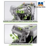 HUINA 616 RC Fog Car 1:18 Scale | Sanitation Spray & Dust Control Truck - Image 8