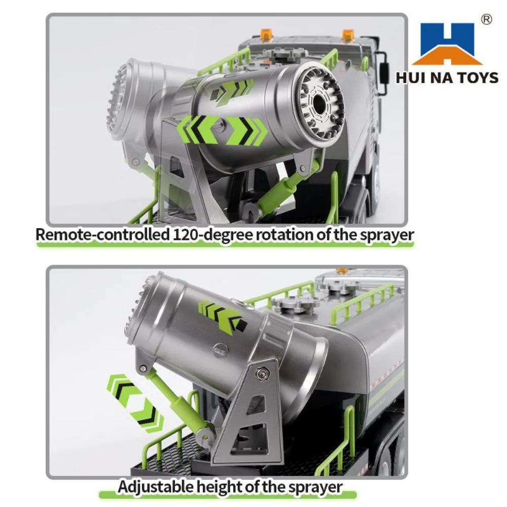 HUINA 616 RC Fog Car 1:18 Scale | Sanitation Spray & Dust Control Truck - Image 8
