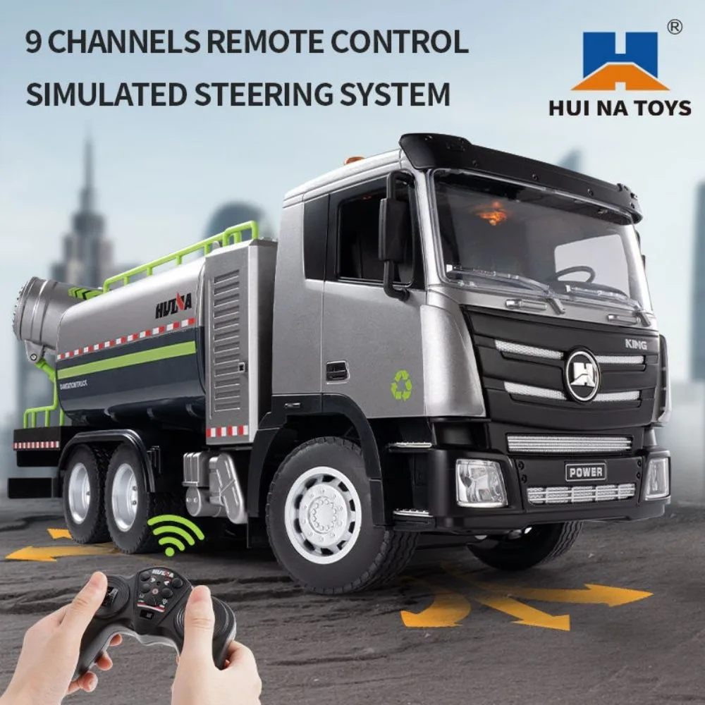 HUINA 616 RC Fog Car 1:18 Scale | Sanitation Spray & Dust Control Truck - Image 7