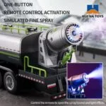 HUINA 616 RC Fog Car 1:18 Scale | Sanitation Spray & Dust Control Truck - Image 6