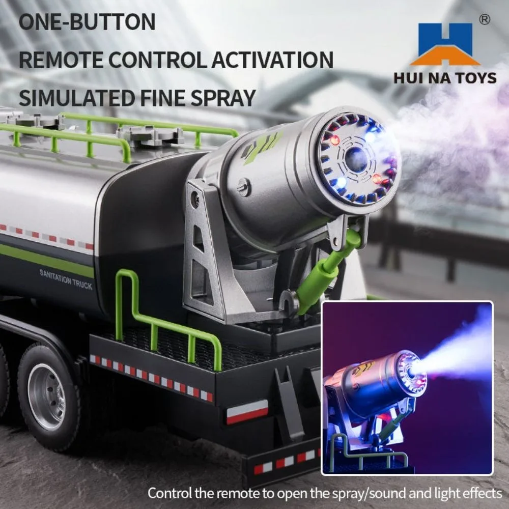 HUINA 616 RC Fog Car 1:18 Scale | Sanitation Spray & Dust Control Truck - Image 6