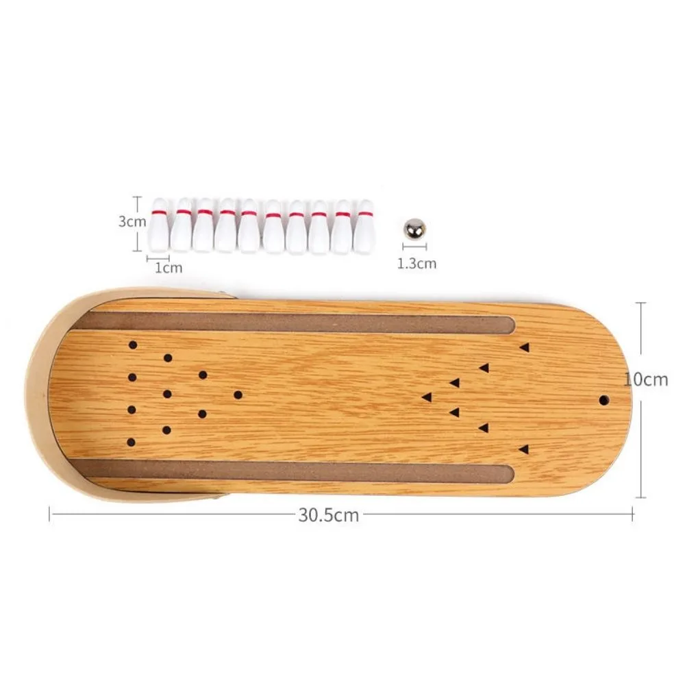 Kids Mini Wooden Bowling Game | Indoor Tabletop Bowling Toy | Age 3+ - Image 7