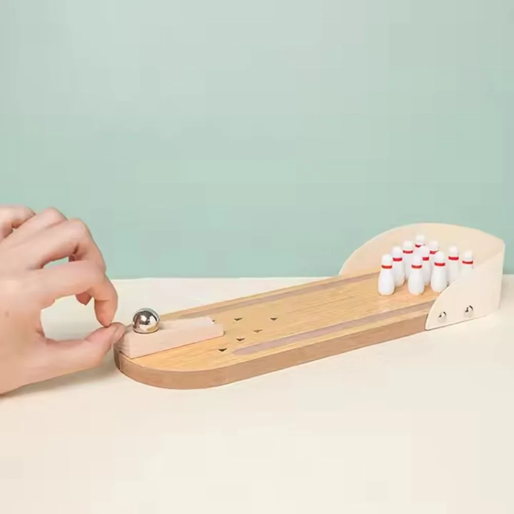 Kids Mini Wooden Bowling Game | Indoor Tabletop Bowling Toy | Age 3+ - Image 6