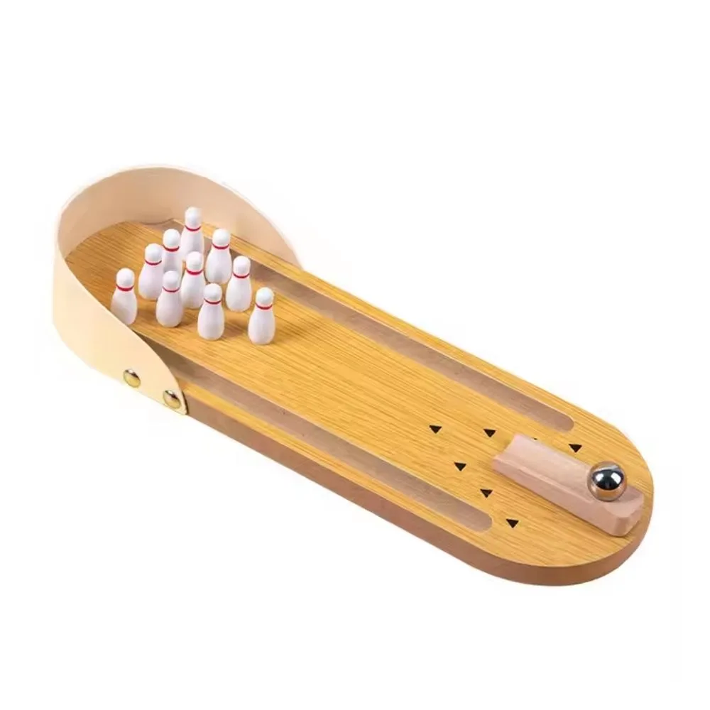 Kids Mini Wooden Bowling Game | Indoor Tabletop Bowling Toy | Age 3+ - Image 5