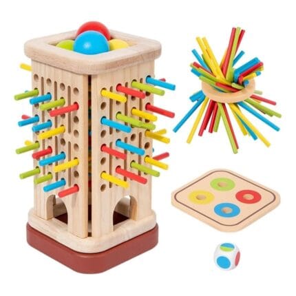 Montessori Wooden Stick Game 32 Pieces Fine Motor Skills Toy | Shopbefikar