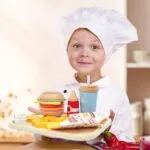 My Little Hamburger Wooden Play Set | Burger Fries Drink Role Play Toy | Age 3+ - Image 5