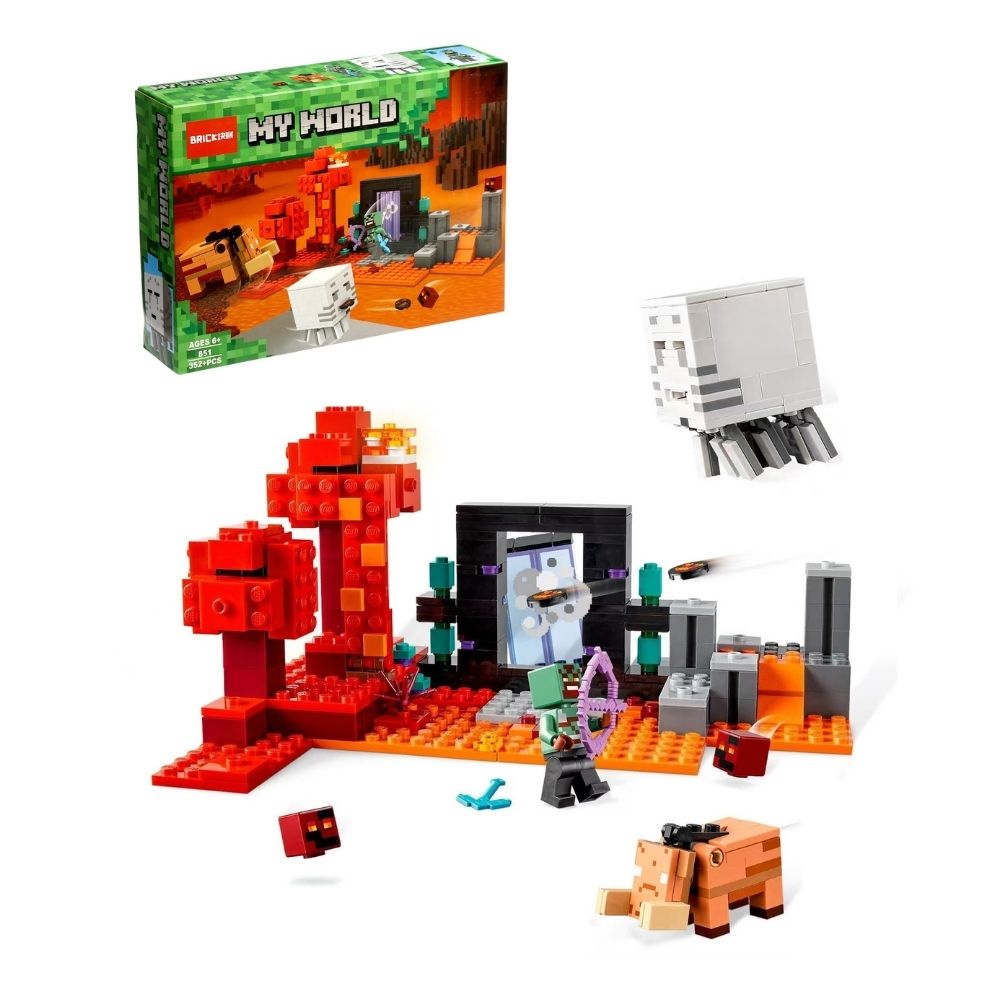 My World – building blocks 851-3 My World 352 PCS Lava Portal Building Blocks Set for Kids 6+ | Creative Brick Toy | Shopbefikar India
