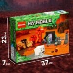My World Lava Portal Building Blocks Set | 352 PCS Adventure Construction Toy | Fantasy Battle Theme | Age 6+ | Compatible Bricks - Image 4