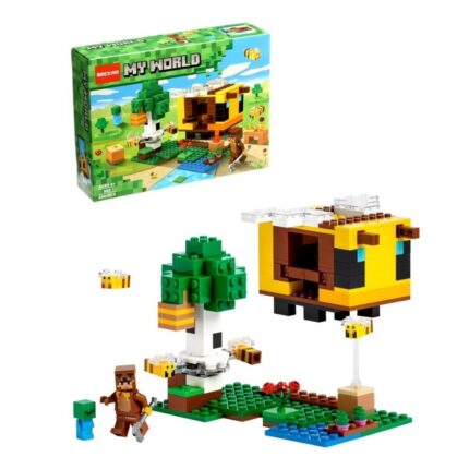 My World 254 PCS Bee Farm Building Blocks Set for Kids 6+ | Creative Brick Toy | Shopbefikar India