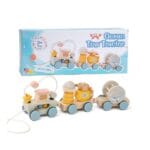 Ocean Tow Tractor Wooden Pull Along Train Toy for Kids 3+ | Shopbefikar