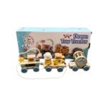 Ocean Tow Tractor Wooden Pull-Along Train Toy | Montessori Activity Wagon Set | Age 3+ - Image 5