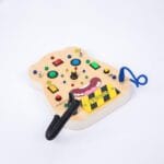 Wooden Montessori Busy Board for Kids | Sensory Switch & Button Activity Toy | Fine Motor Skills Learning Board | Age 2–4 Years - Image 5