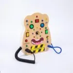 Wooden Montessori Busy Board for Kids | Sensory Switch & Button Activity Toy | Fine Motor Skills Learning Board | Age 2–4 Years - Image 3