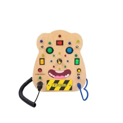 Wooden Montessori Busy Board Toy for 2–4 Year Old Kids | Sensory Activity Board | Shopbefikar India