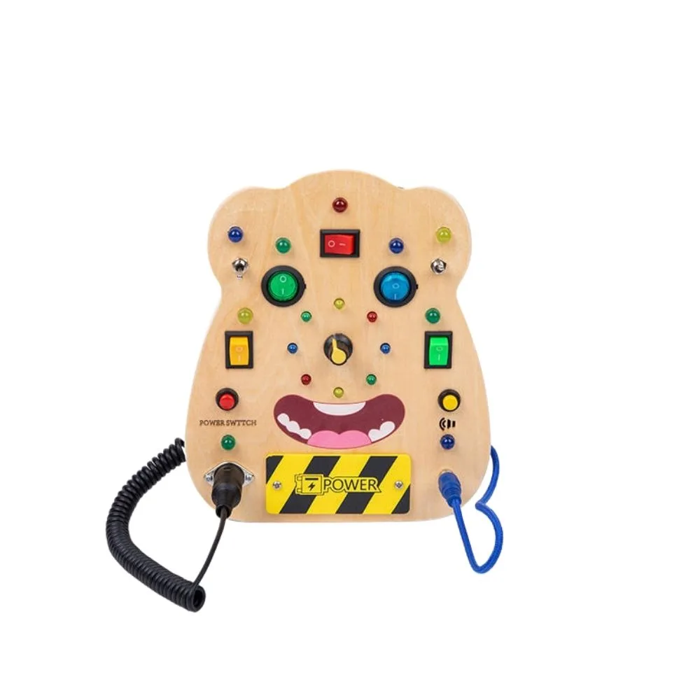 Wooden Montessori Busy Board Toy for 2–4 Year Old Kids | Sensory Activity Board | Shopbefikar India