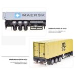 Alloy Container Truck Model 1:50 Scale | Die-Cast Cabin with Detachable Trailer | Electronic Sound Truck Toy | Age 3+ - Image 4