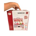 Wooden Pretend Barbecue Grill Playset | Montessori BBQ Kitchen Role Play Toy with Food & Utensils | Age 3+ | Indoor Play - Image 7