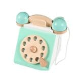 Wooden Retro Turntable Telephone Pretend Play Toy 3+ | Shopbefikar India