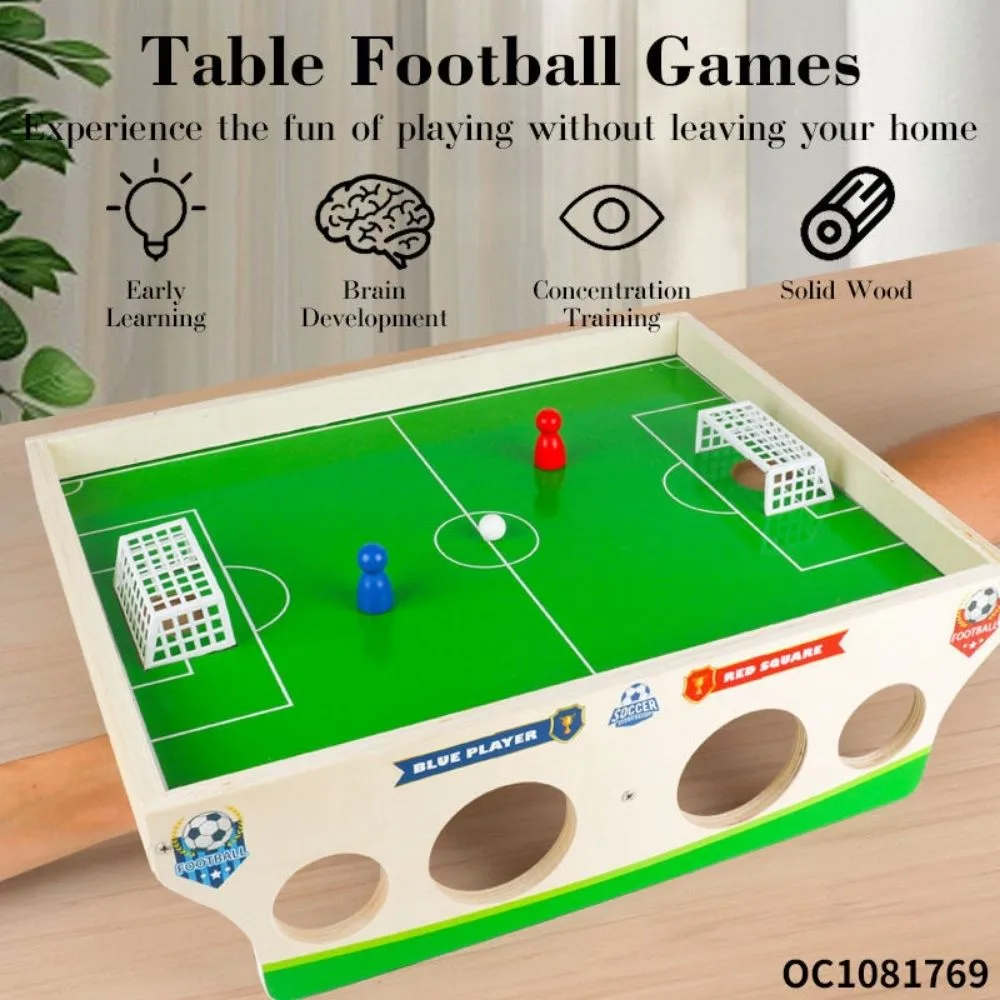 Wooden Tabletop Football Board Game | Portable 2 Player Sling Soccer Game | Family Indoor Game | Solid Wood | Age 5+ - Image 7
