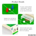 Wooden Tabletop Football Board Game | Portable 2 Player Sling Soccer Game | Family Indoor Game | Solid Wood | Age 5+ - Image 5