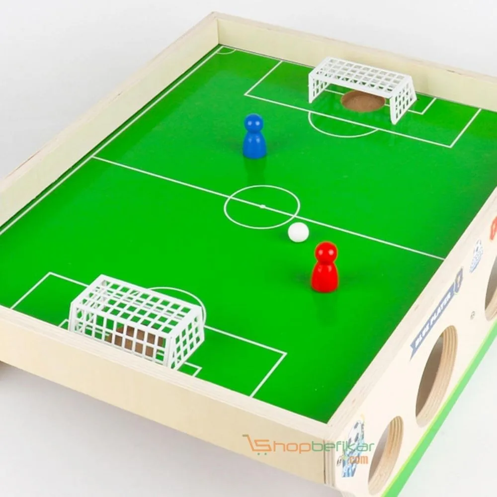 Wooden Tabletop Football Board Game | Portable 2 Player Sling Soccer Game | Family Indoor Game | Solid Wood | Age 5+ - Image 3
