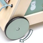 Wooden Baby Push Walker with Activity Center | Sit-to-Stand Montessori Learning Walker | Sensory & Shape Sorting Toy | 9+ Months - Image 4