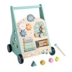 Wooden Baby Push Walker with Activity Center 9+ Months | Montessori Learning Toy | Shopbefikar India